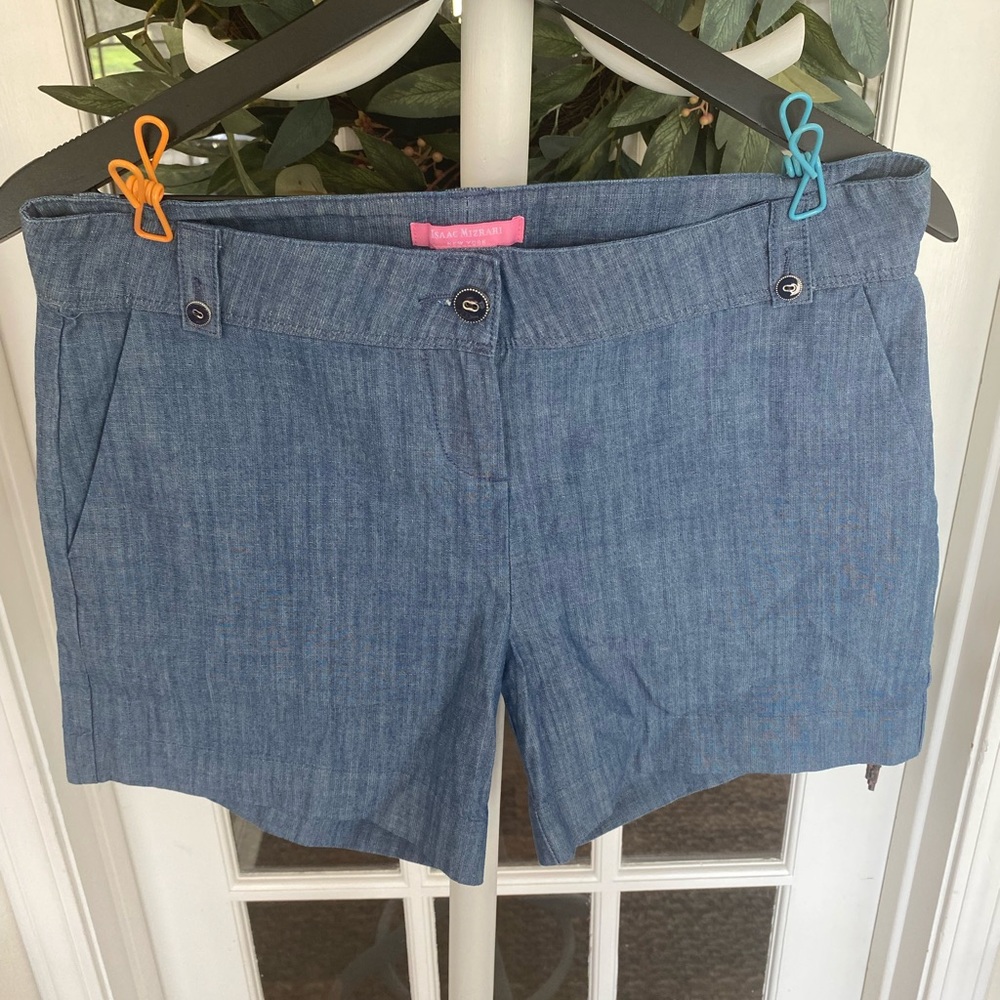 Isaac Mizrahi New York Chambray Shorts 4